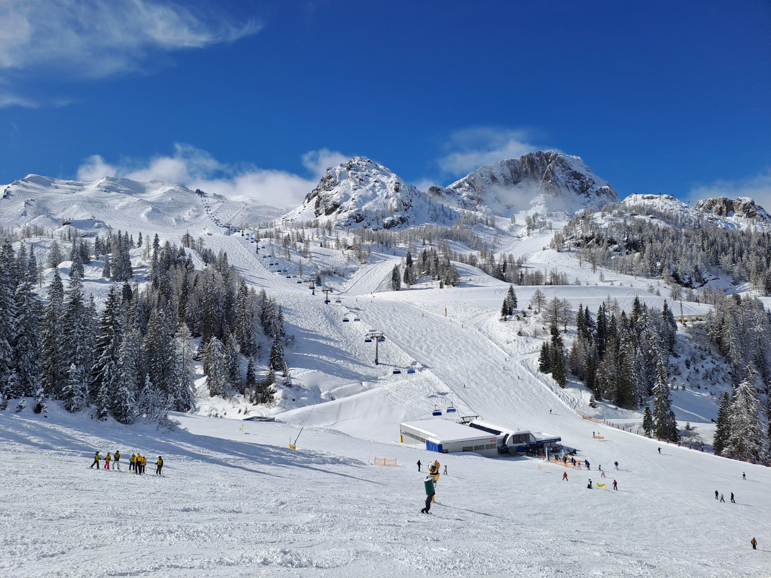 Lyžovačka v Nassfeld Ski Resort v Korutánsku